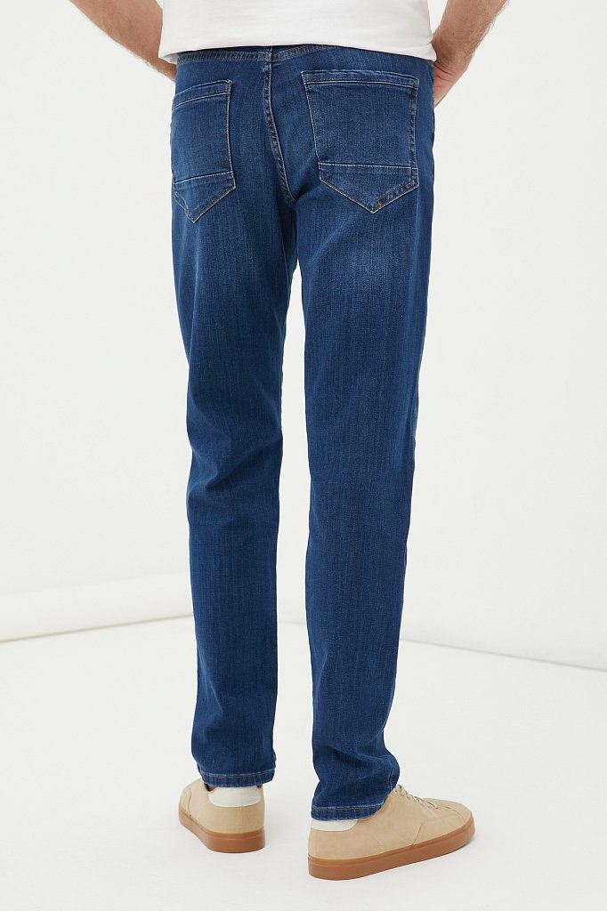 Слегка зауженные мужские джинсы slim fit, Модель FAB25005, Фото №4