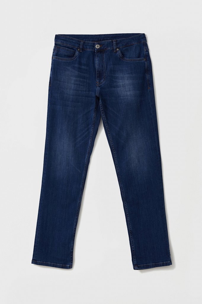 Классические прямые мужские джинсы straight fit, Модель FAB25013, Фото №7