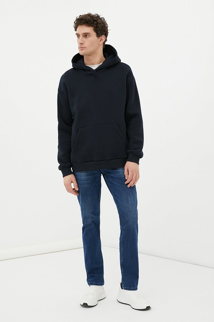 Классические прямые мужские джинсы straight fit, Модель FAB25013, Фото №1