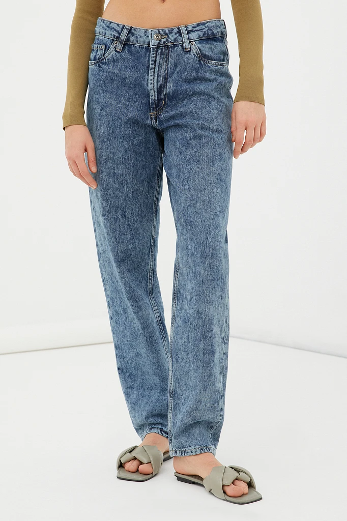 Джинсы tapered fit женские, Модель FAB15003, Фото №2