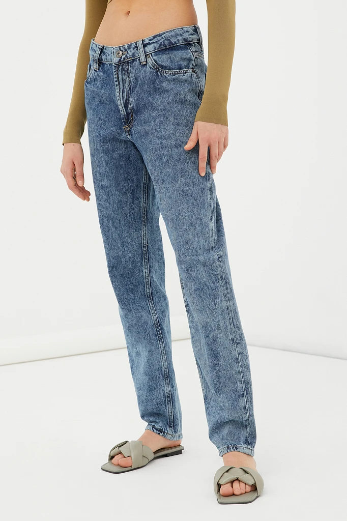 Джинсы tapered fit женские, Модель FAB15003, Фото №3