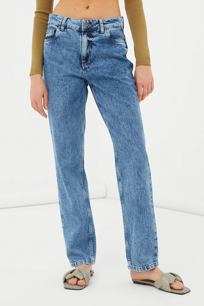 Джинсы straight fit женские, Модель FAB15006, Фото №2