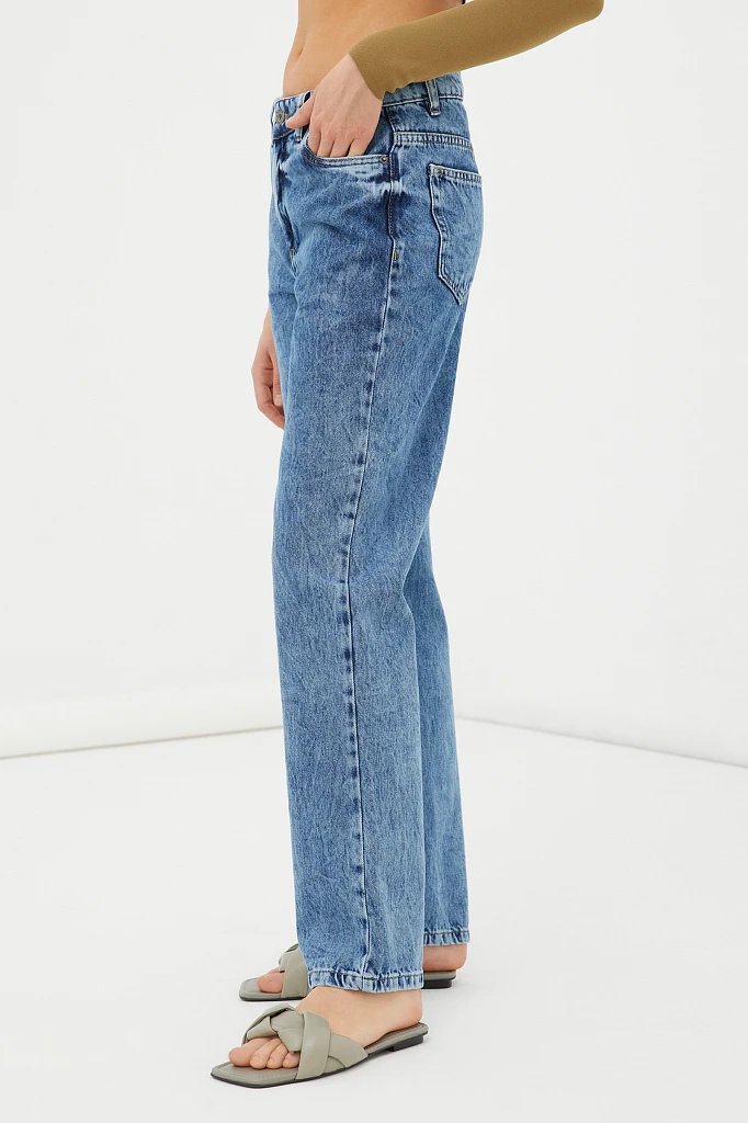 Джинсы straight fit женские, Модель FAB15006, Фото №3