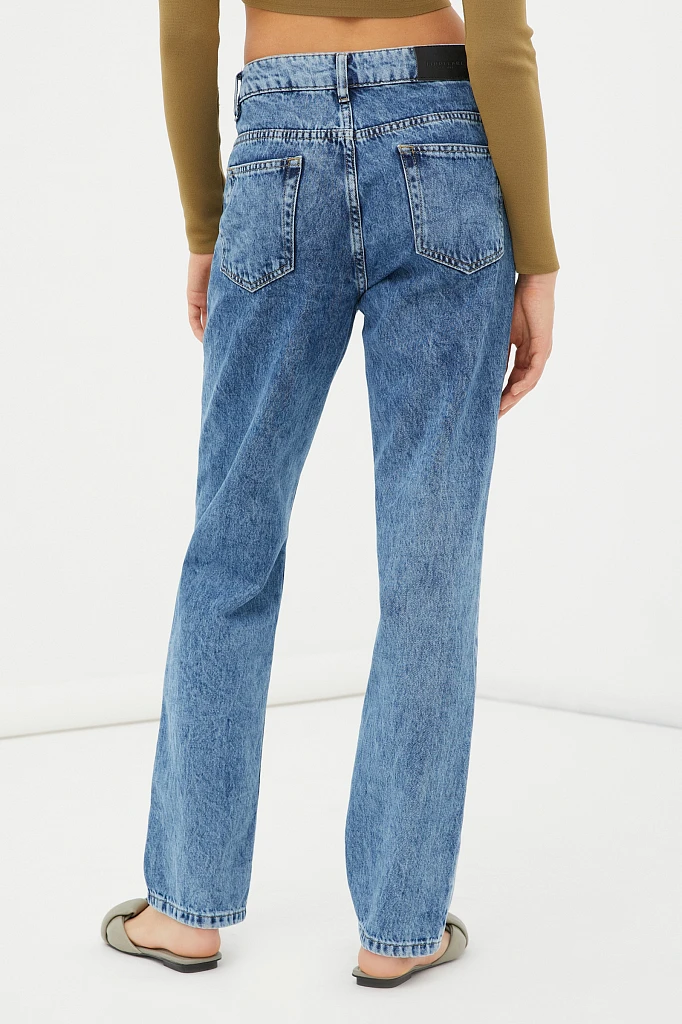 Джинсы straight fit женские, Модель FAB15006, Фото №4