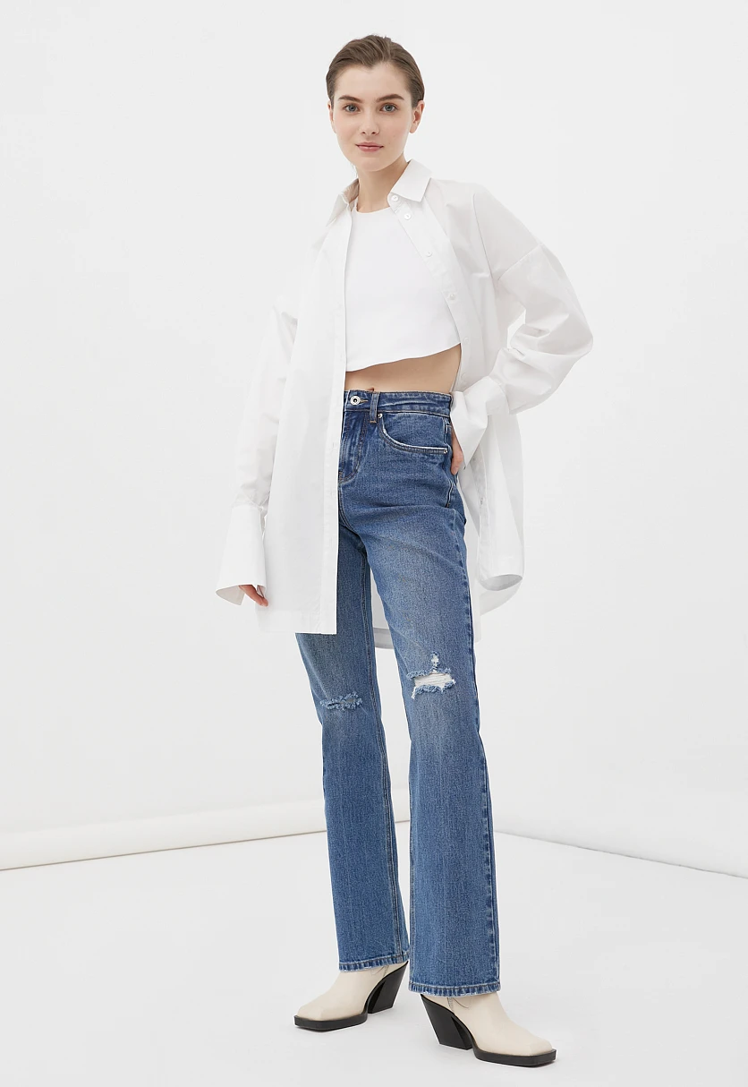 Джинсы bootcut fit женские, Модель FAB15013, Фото №1