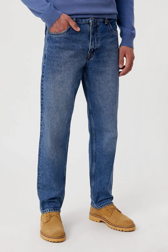Джинсы tapered fit мужские, Модель FAB25008, Фото №3
