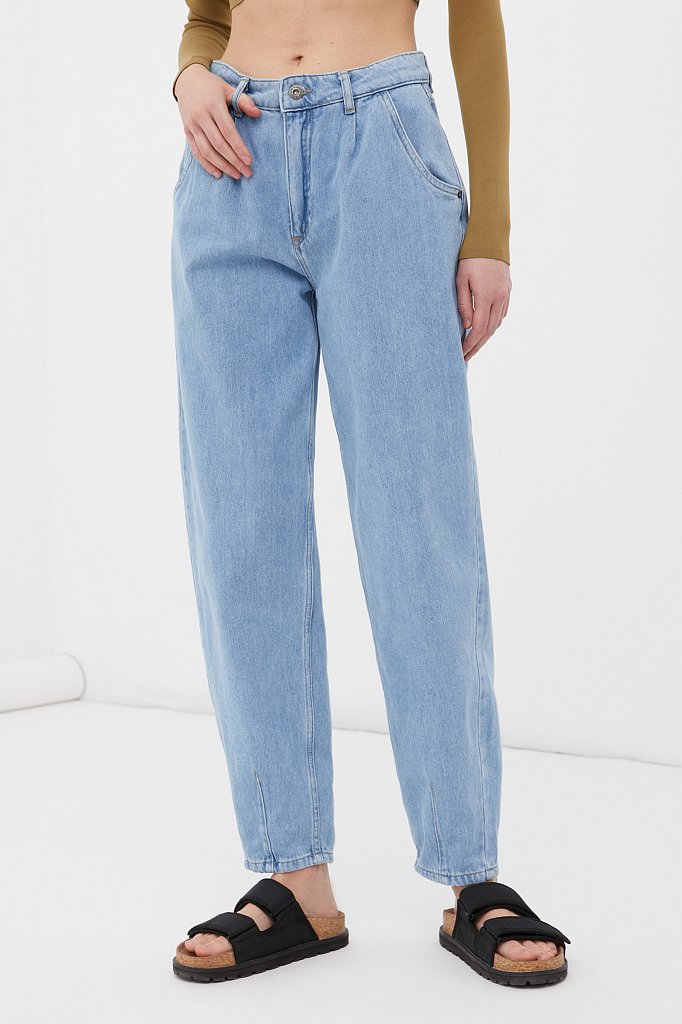 Джинсы женские tapered fit, Модель FAB15002, Фото №2