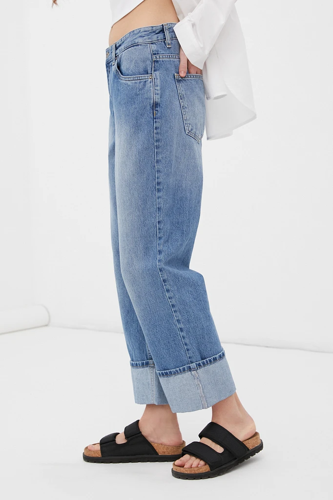 Джинсы straight fit женские, Модель FAB15001, Фото №3