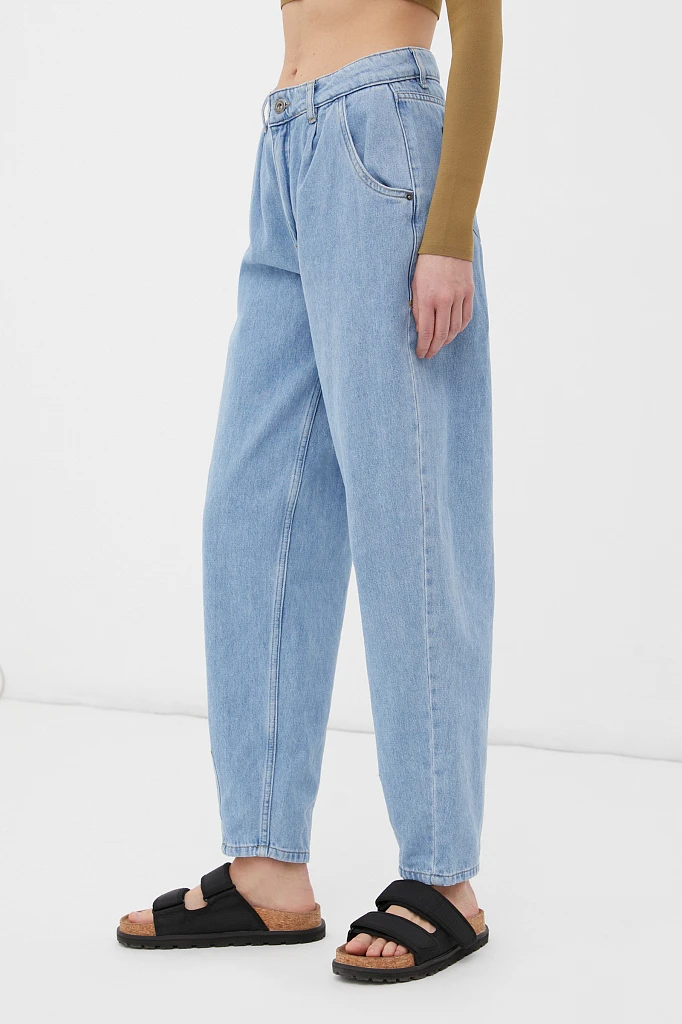 Джинсы mom fit женские, Модель FAB15002, Фото №3