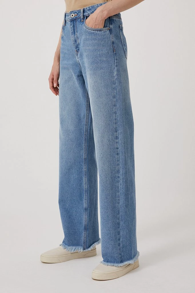 Джинсы wide leg fit женские, Модель FAB15011, Фото №3
