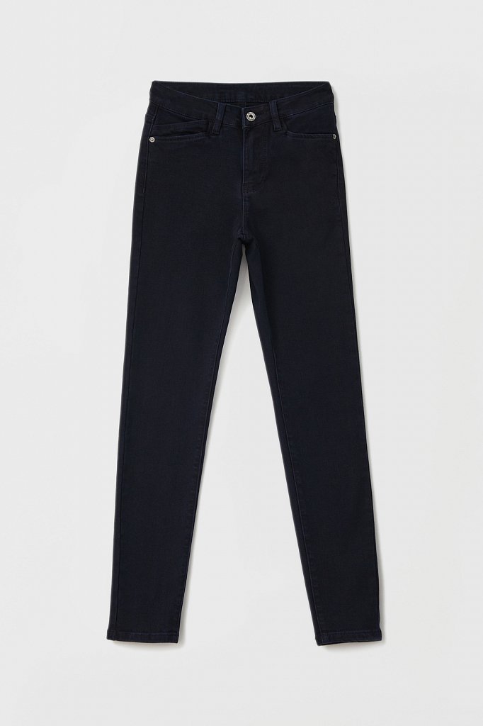 Утепленные женские джинсы slim fit, Модель FAB15022, Фото №6
