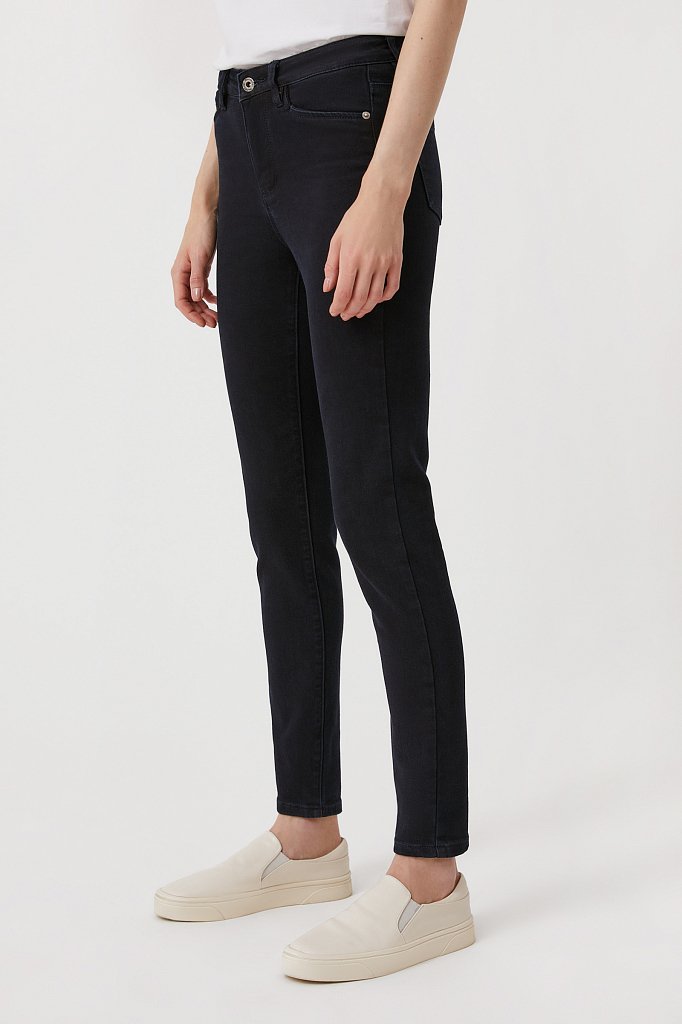 Утепленные джинсы slim fit женские, Модель FAB15022, Фото №3