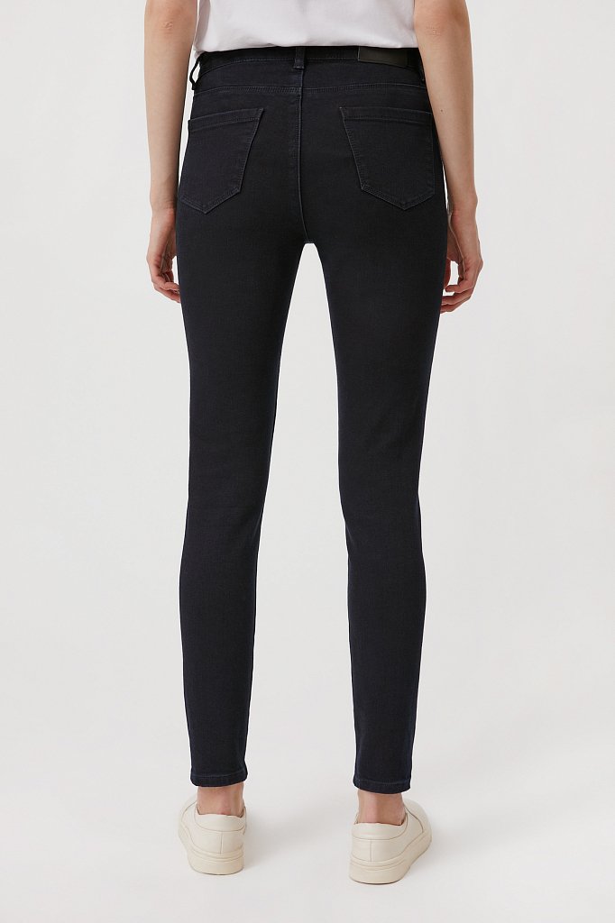 Утепленные женские джинсы slim fit, Модель FAB15022, Фото №4