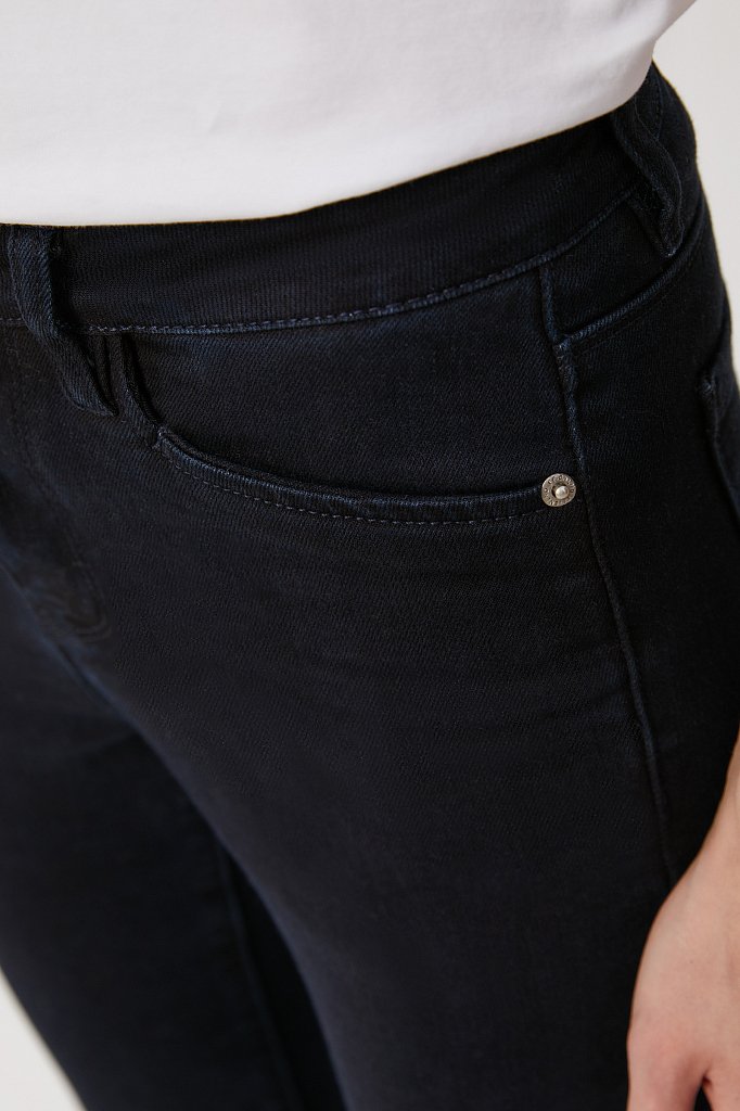 Утепленные джинсы slim fit женские, Модель FAB15022, Фото №5