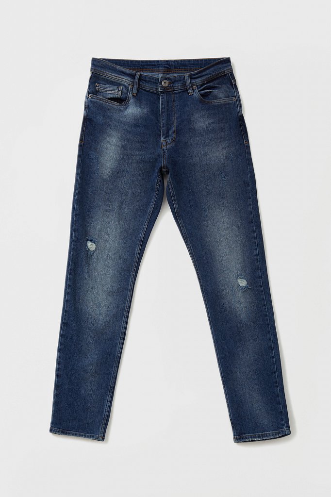 Классические прямые мужские джинсы straight fit, Модель FAB25001, Фото №6