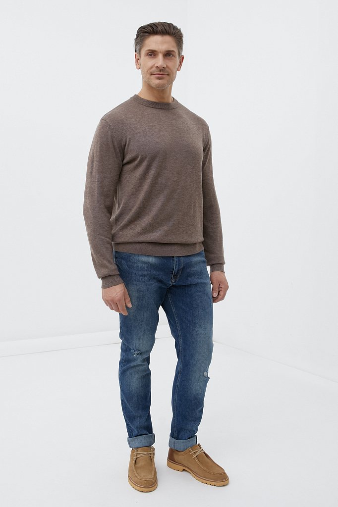 Классические прямые мужские джинсы straight fit, Модель FAB25001, Фото №1