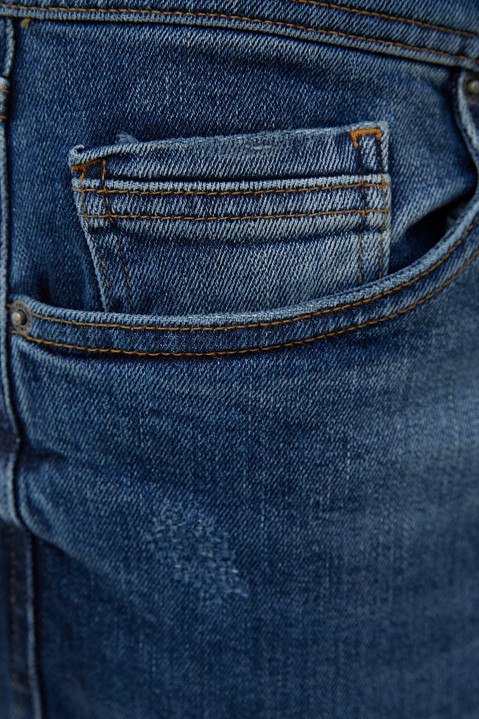 Классические прямые мужские джинсы straight fit, Модель FAB25001, Фото №5
