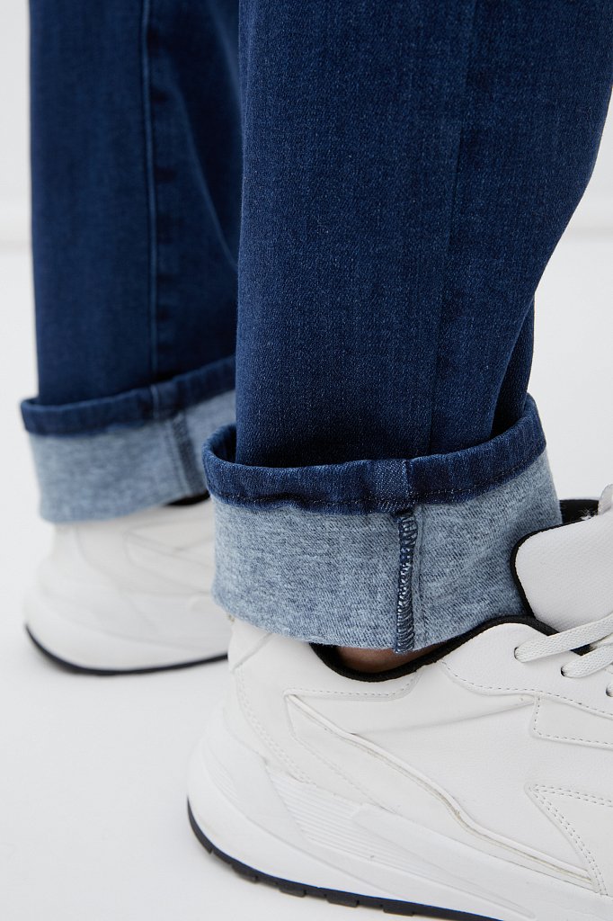 Утепленные джинсы мужские прямого кроя, Модель FAB25004, Фото №5