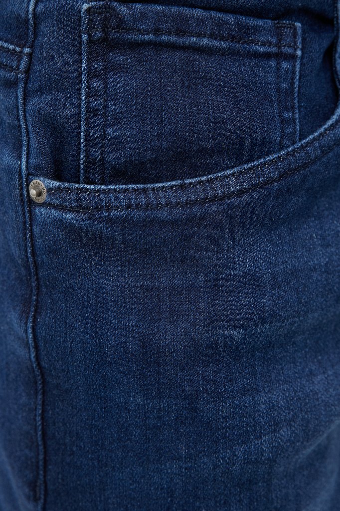 Утепленные джинсы straight fit мужские, Модель FAB25004, Фото №6