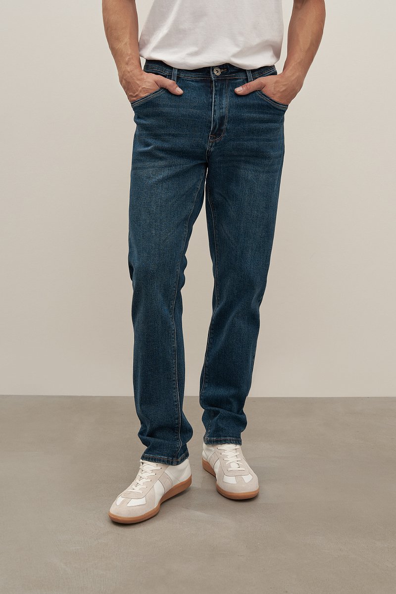 Классические прямые мужские джинсы comfort fit, Модель FAB25011, Фото №2