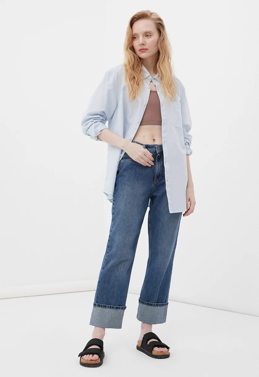 Джинсы straight fit женские, Модель FAB15001, Фото №1
