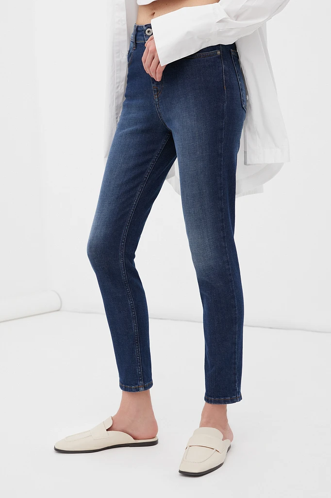 Джинсы slim fit женские, Модель FAB15024, Фото №3