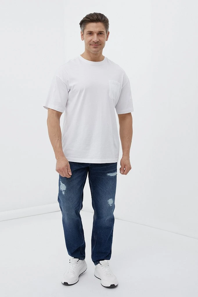 Джинсы tapered fit мужские, Модель FAB25007, Фото №1