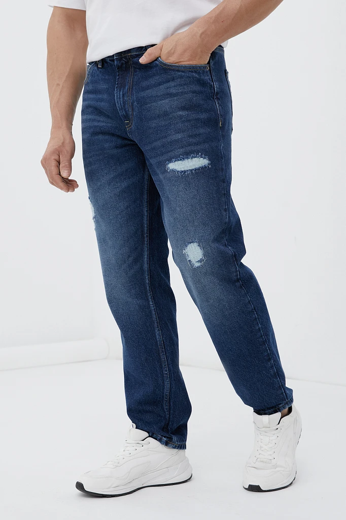 Джинсы tapered fit мужские, Модель FAB25007, Фото №3