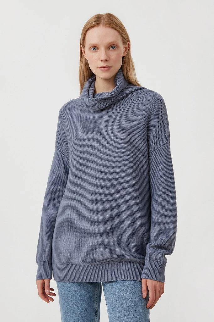 Свитер женский oversize прямого силуэта, Модель FAB111105, Фото №1