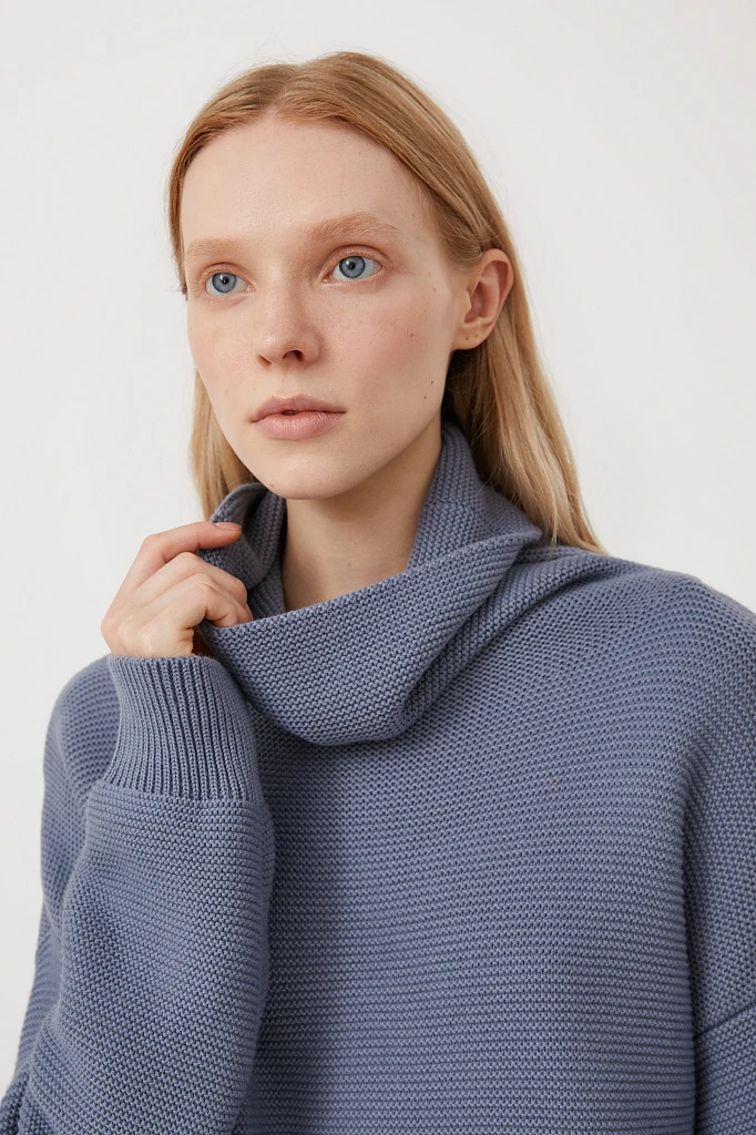 Свитер женский oversize прямого силуэта, Модель FAB111105, Фото №6