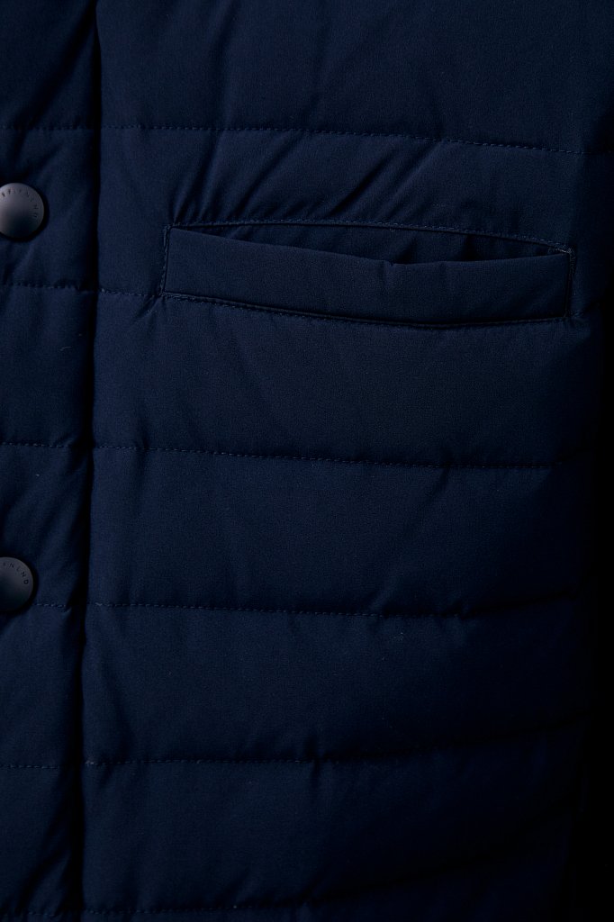 Стеганная куртка на натуральном пуху, Модель FAB21013, Фото №6