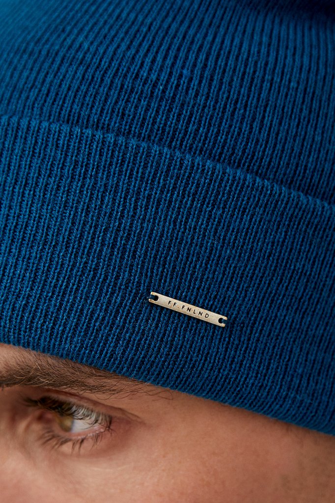Базовая шапка с  отворотом, Модель FAB21192, Фото №4