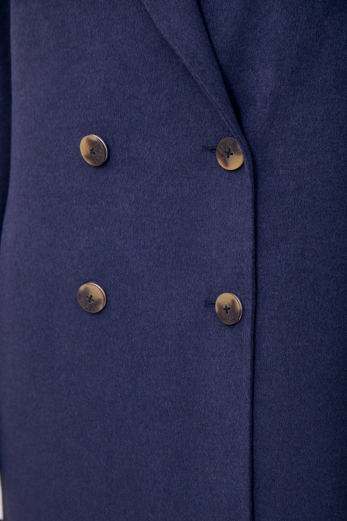 Драповое женское пальто свободного кроя, Модель FAB110211, Фото №5