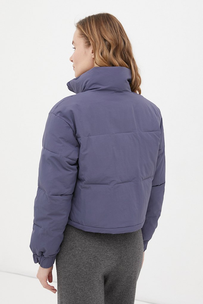 Куртка утепленная с воротником-стойкой, Модель FAB11065, Фото №5