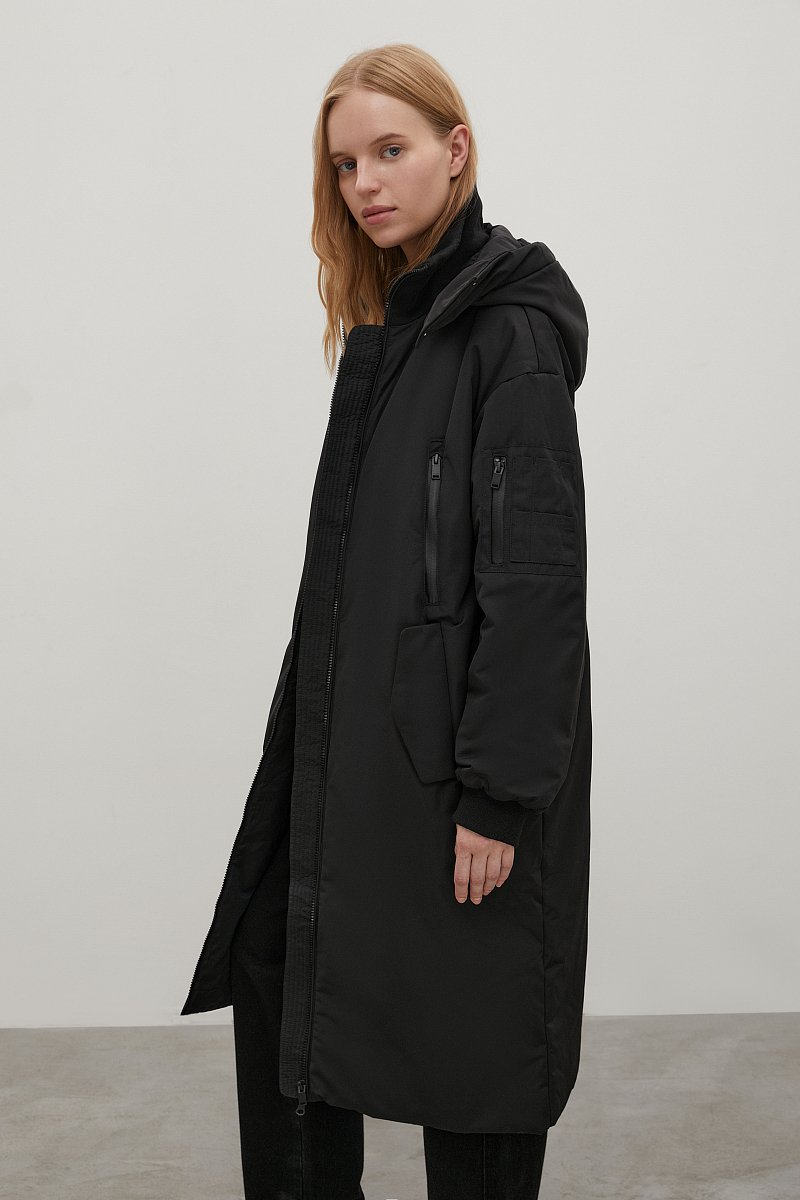 Утепленное пальто, Модель FAB11008, Фото №4