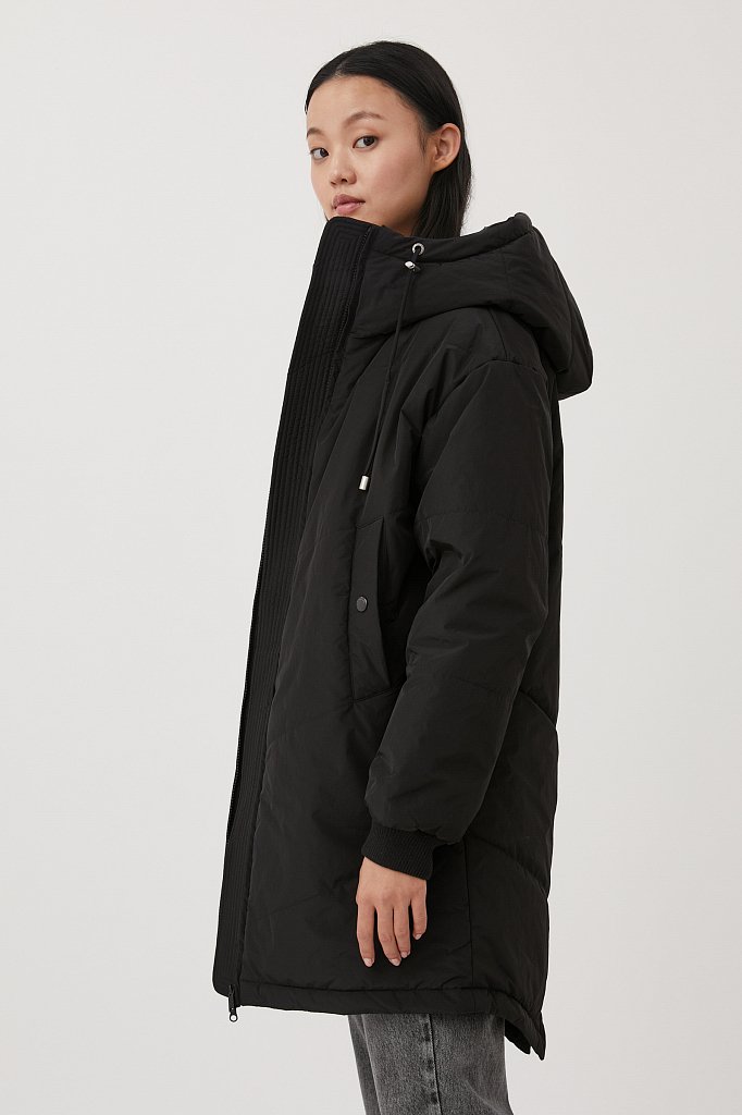 Пальто утепленное прямого силуэта, Модель FAB110102, Фото №3