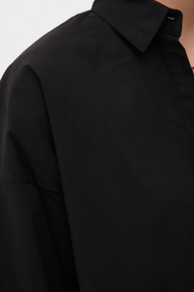 Классическая женская рубашка оверсайз из хлопка, Модель FAB110112, Фото №6