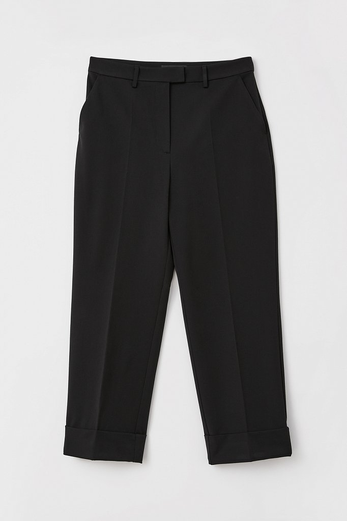 Женские укороченные брюки с широким отворотом, Модель FAB110130R, Фото №6