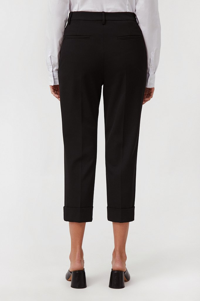 Женские укороченные брюки с широким отворотом, Модель FAB110130R, Фото №4