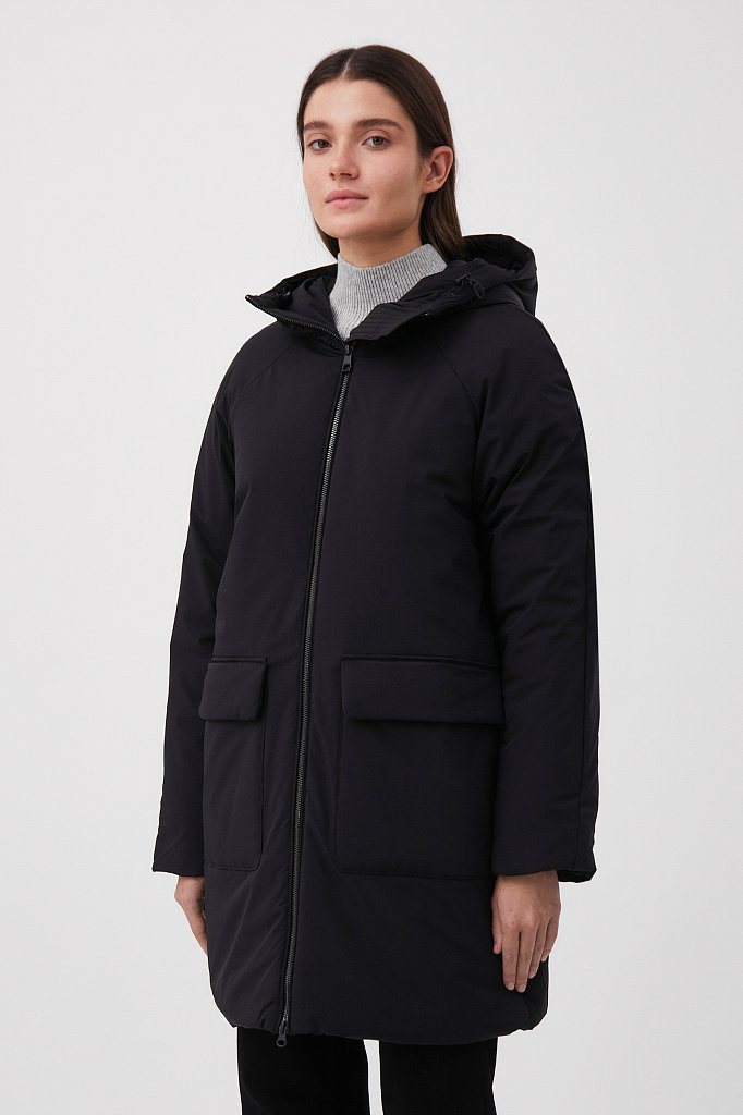Пальто утепленное прямого силуэта, Модель FAB11016, Фото №3