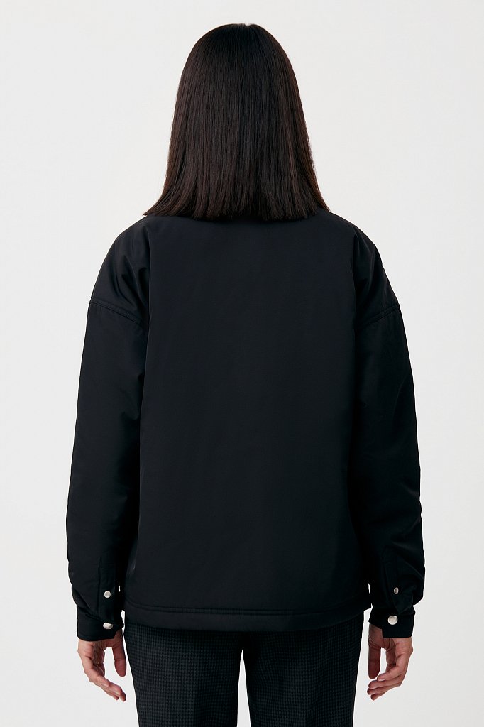 Утепленная женская куртка свободного кроя, Модель FAB110194, Фото №4