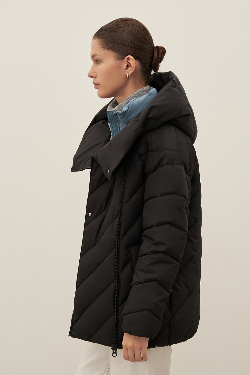 Утепленная женская куртка прямого силуэта, Модель FAB110223, Фото №3