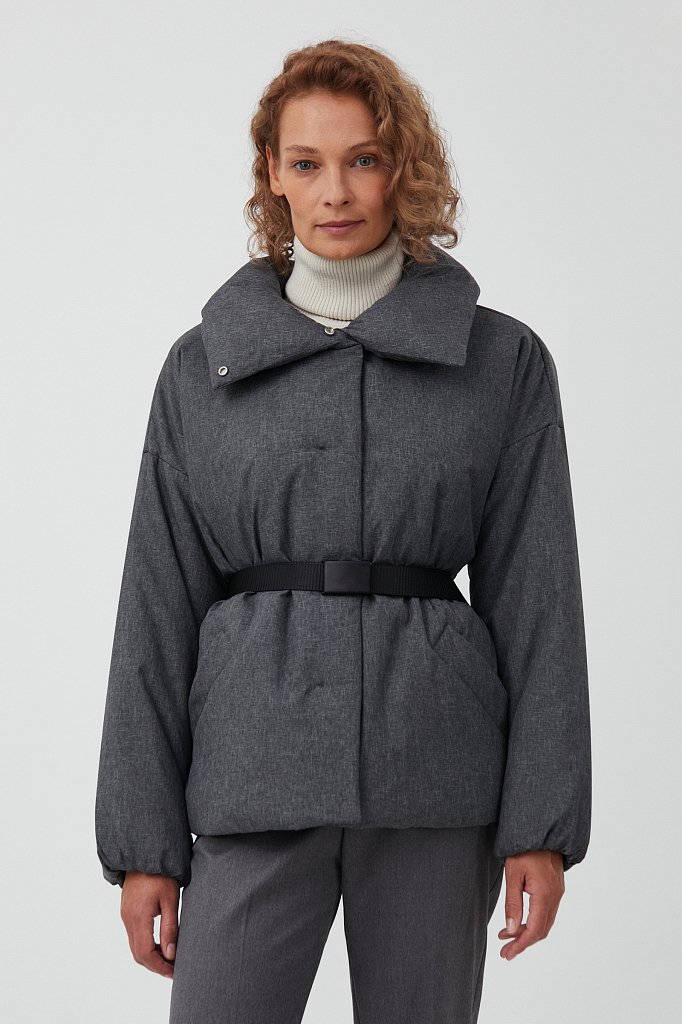Куртка утепленная с воротником-стойкой, Модель FAB11027, Фото №1