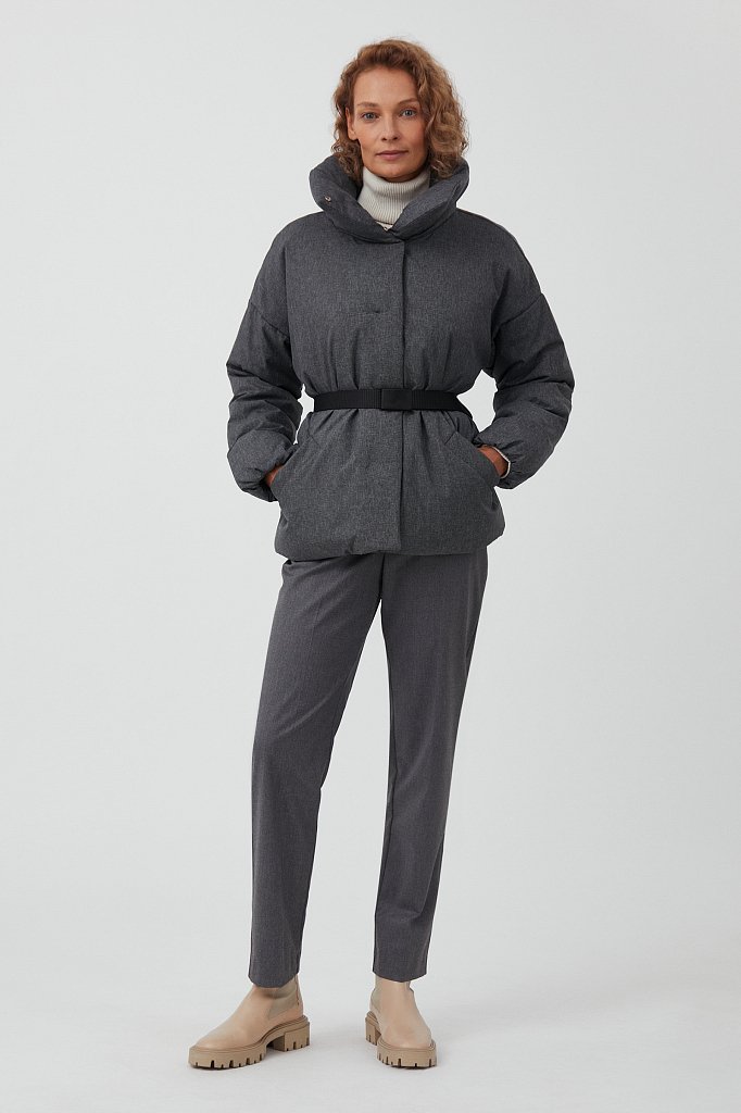 Куртка утепленная с воротником-стойкой, Модель FAB11027, Фото №2