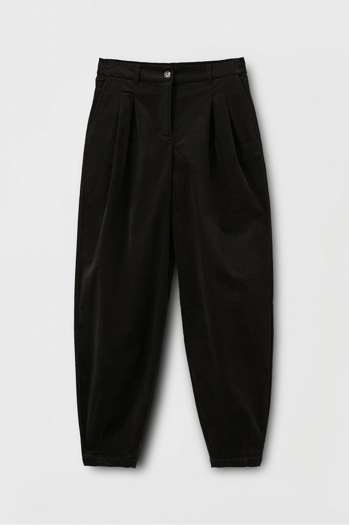 Вельветовые брюки женские кроя багги, Модель FAB11049, Фото №6