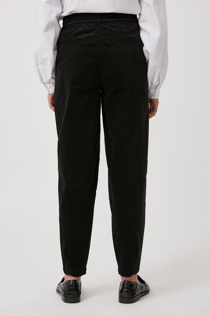 Вельветовые брюки женские кроя багги, Модель FAB11049, Фото №4