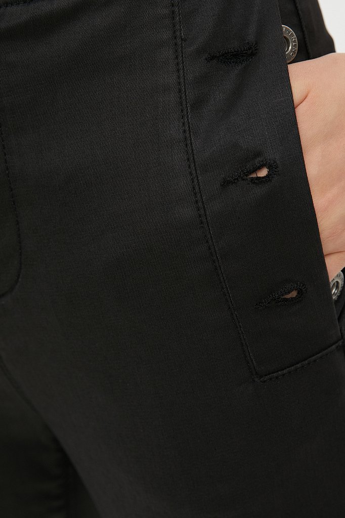 Джинсы slim fit женские с карманами на пуговицах, Модель FAB15016, Фото №5