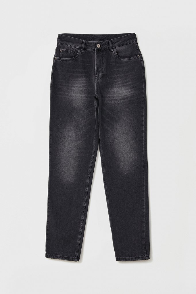 Классические женские прямые джинсы straight fit, Модель FAB15017, Фото №6