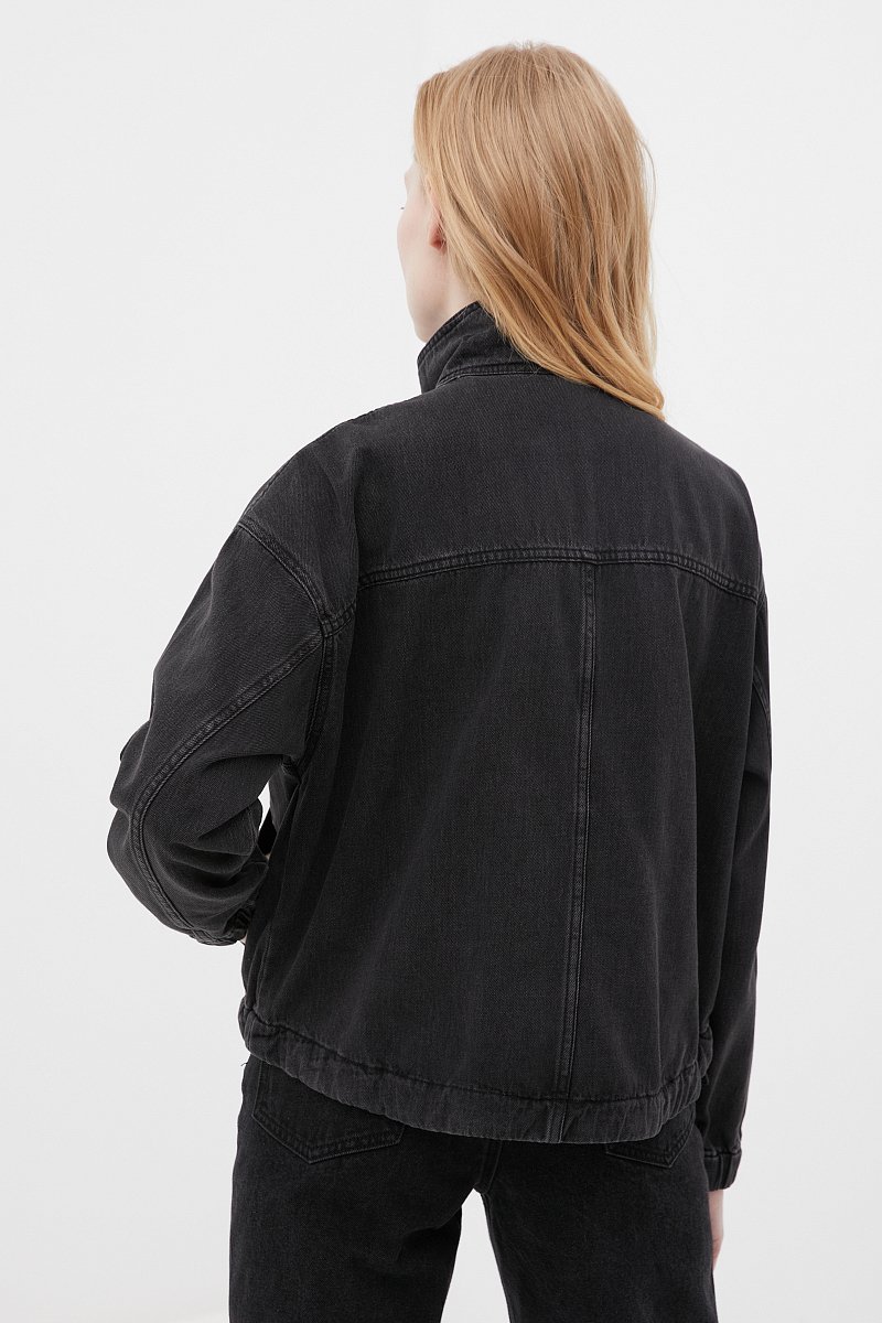 Джинсовая женская куртка свободного кроя, Модель FAB15020, Фото №4