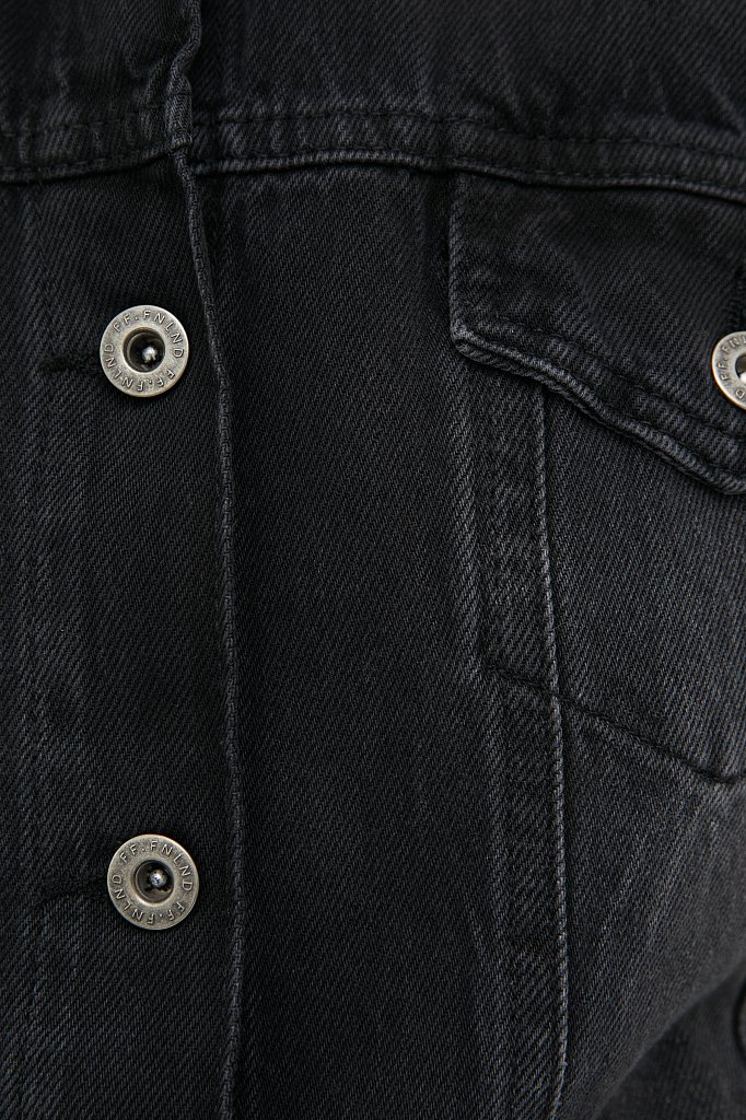 Джинсовая женская куртка прямого кроя, Модель FAB15021, Фото №6